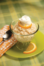 Rice pudding.